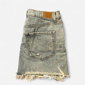 Aeropostale High Rise Distressed Mini Skirt Size 8